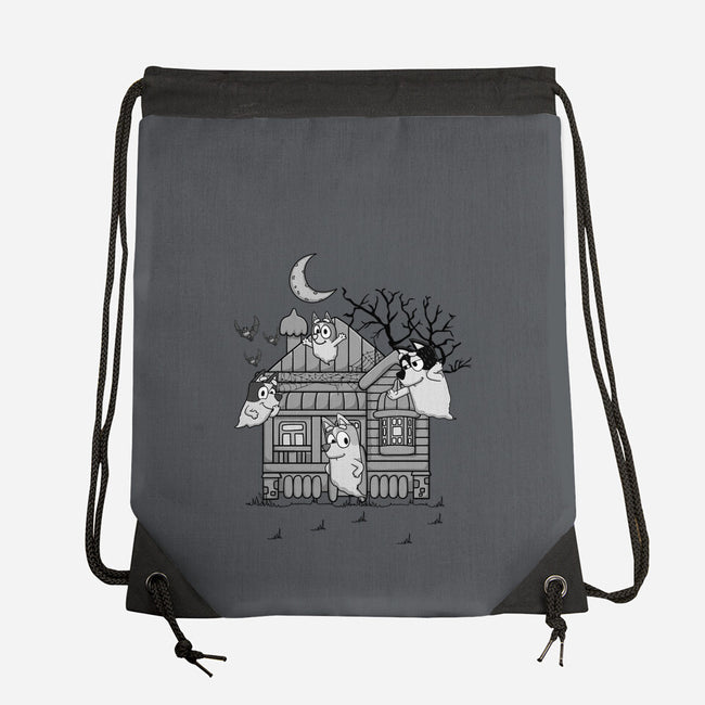 Bluey Haunted House-None-Drawstring-Bag-JamesQJO