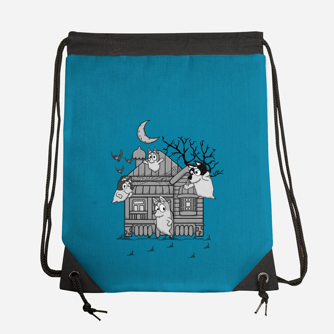 Bluey Haunted House-None-Drawstring-Bag-JamesQJO