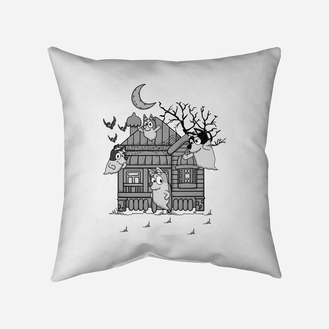 Bluey Haunted House-None-Non-Removable Cover w Insert-Throw Pillow-JamesQJO