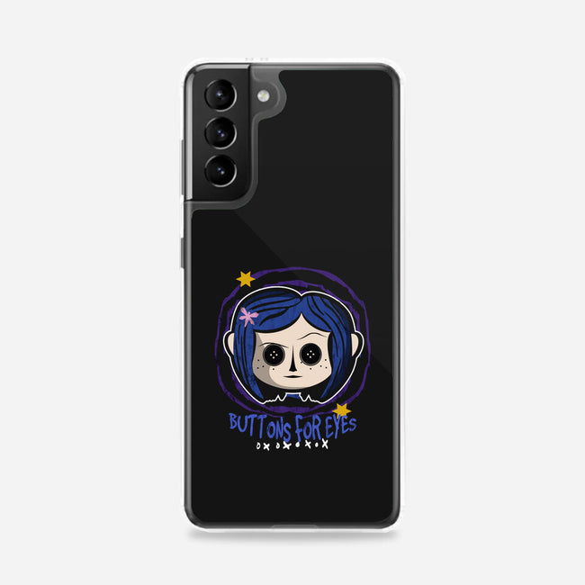 Buttons For Eyes-Samsung-Snap-Phone Case-Liewrite