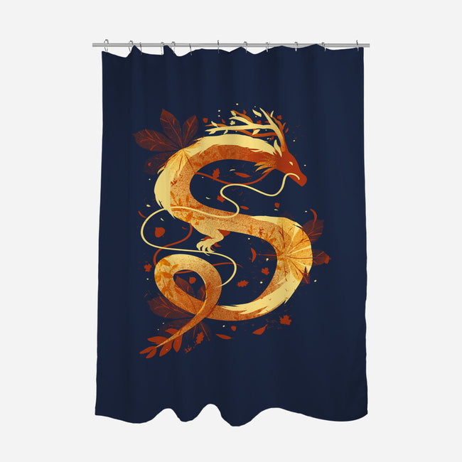 Autumn Dragon-None-Polyester-Shower Curtain-IKILO