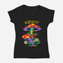 Namaste Meditation-Womens-V-Neck-Tee-heydale