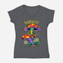 Namaste Meditation-Womens-V-Neck-Tee-heydale