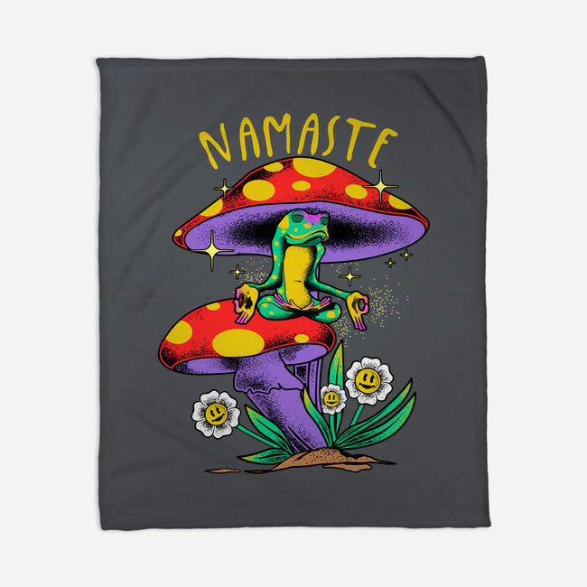 Namaste Meditation-None-Fleece-Blanket-heydale