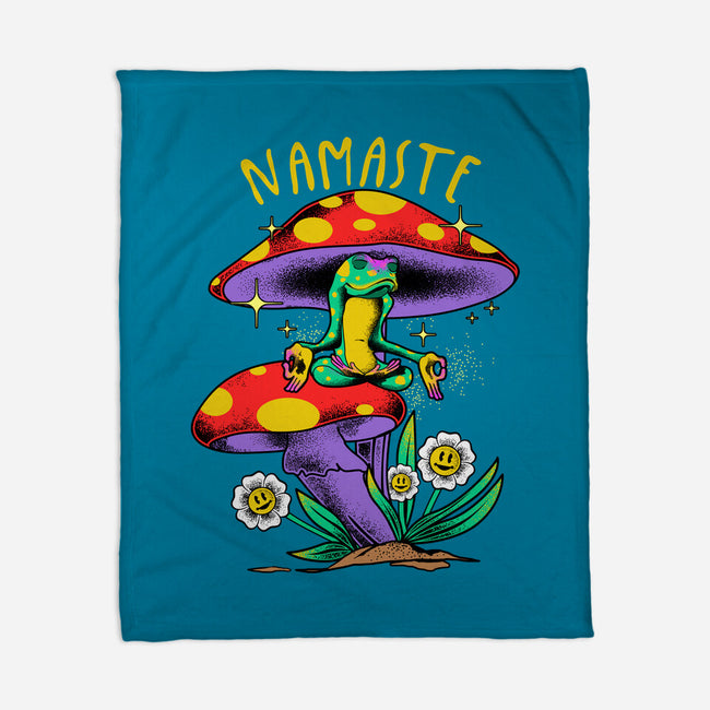 Namaste Meditation-None-Fleece-Blanket-heydale