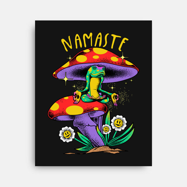 Namaste Meditation-None-Stretched-Canvas-heydale