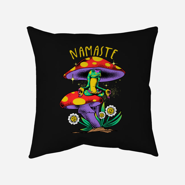 Namaste Meditation-None-Non-Removable Cover w Insert-Throw Pillow-heydale