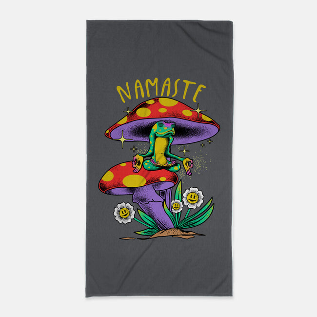 Namaste Meditation-None-Beach-Towel-heydale