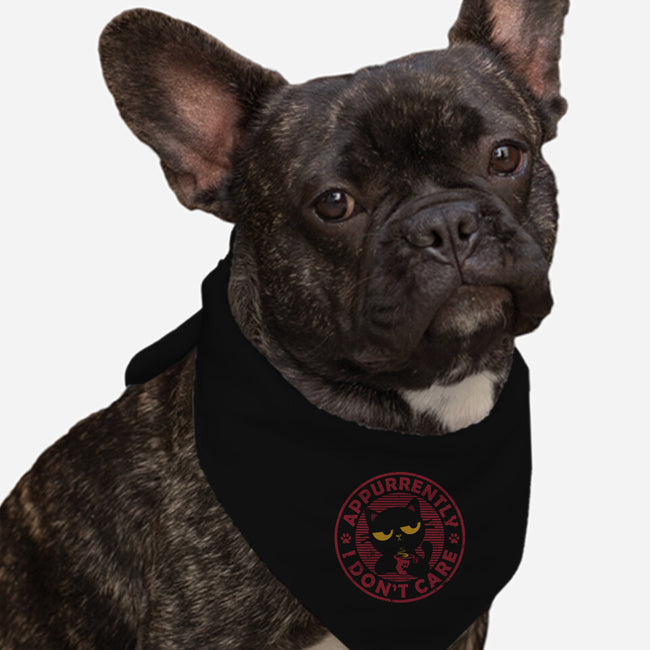 Appurrently I Don't Care-Dog-Bandana-Pet Collar-erion_designs