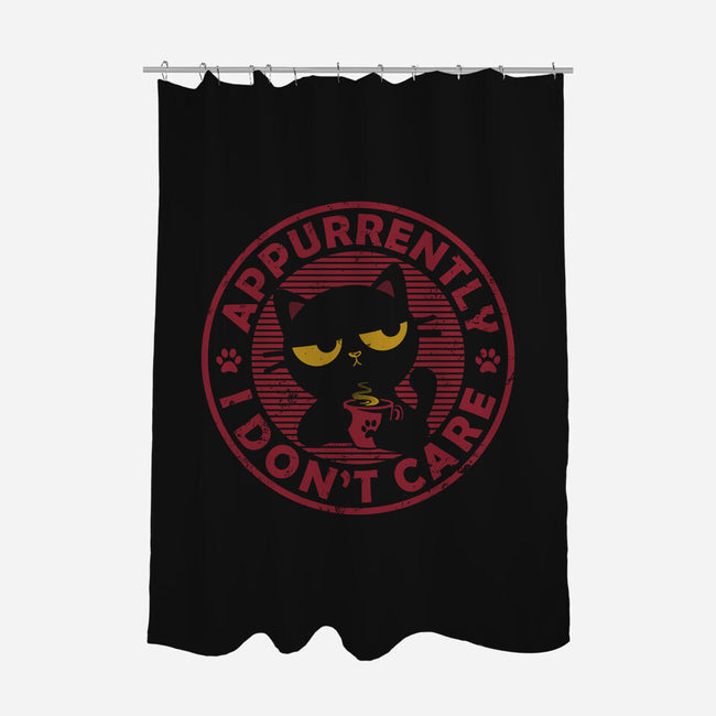 Appurrently I Don't Care-None-Polyester-Shower Curtain-erion_designs