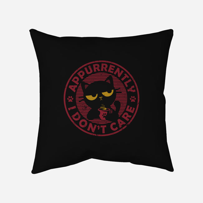 Appurrently I Don't Care-None-Non-Removable Cover w Insert-Throw Pillow-erion_designs