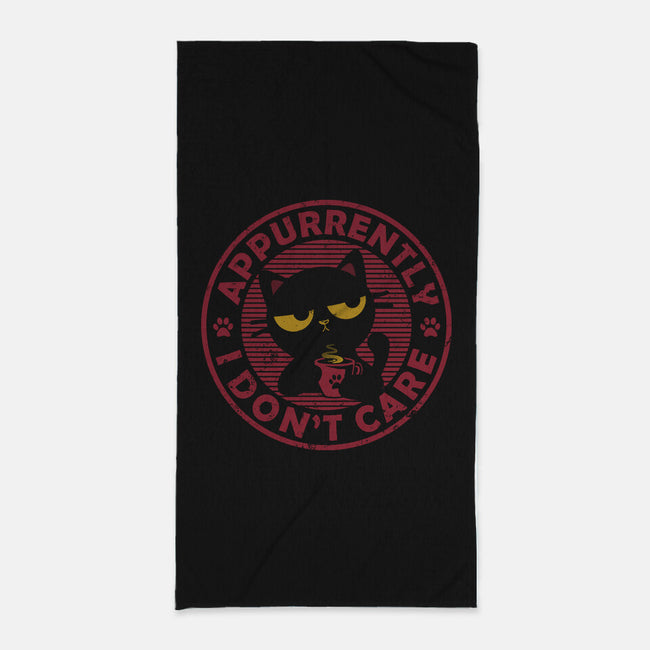Appurrently I Don't Care-None-Beach-Towel-erion_designs