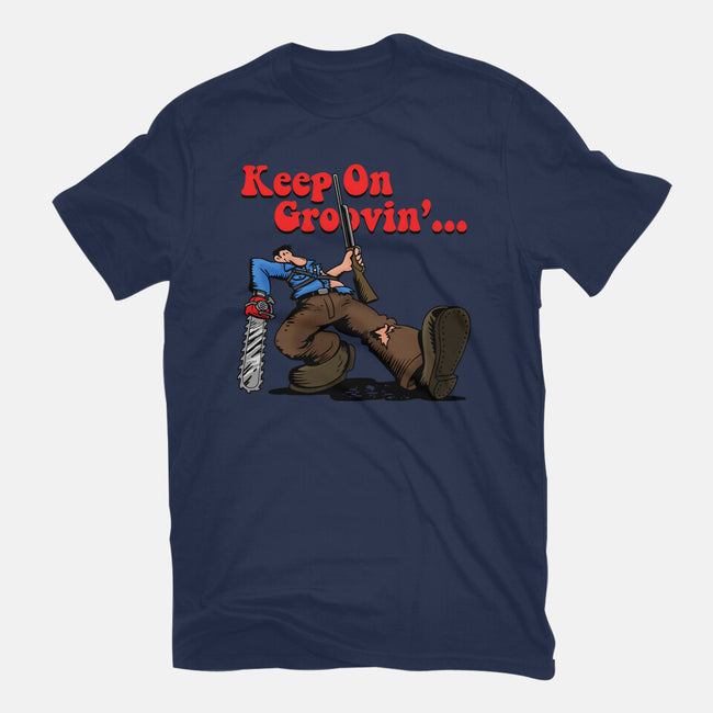 Keep On Groovin-Womens-Fitted-Tee-Boggs Nicolas