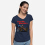 Keep On Groovin-Womens-V-Neck-Tee-Boggs Nicolas