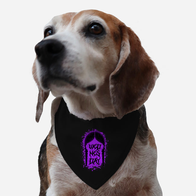 Wednesday Pigtails-Dog-Adjustable-Pet Collar-rocketman_art