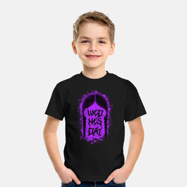 Wednesday Pigtails-Youth-Basic-Tee-rocketman_art