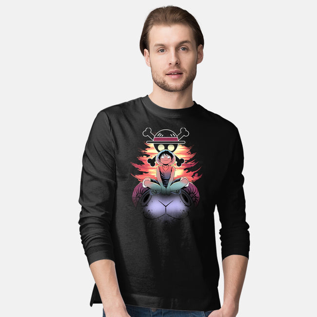 The Future King Of Pirates-Mens-Long Sleeved-Tee-fanfabio