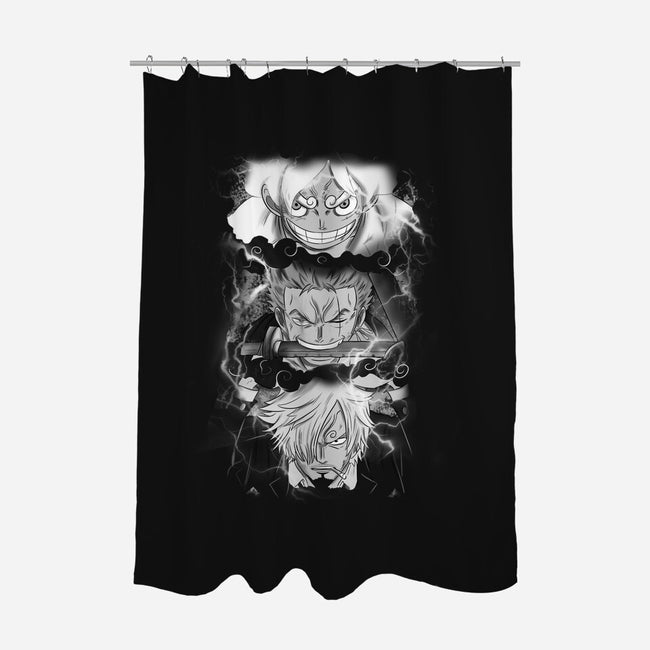 The Monster Trio-None-Polyester-Shower Curtain-fanfabio