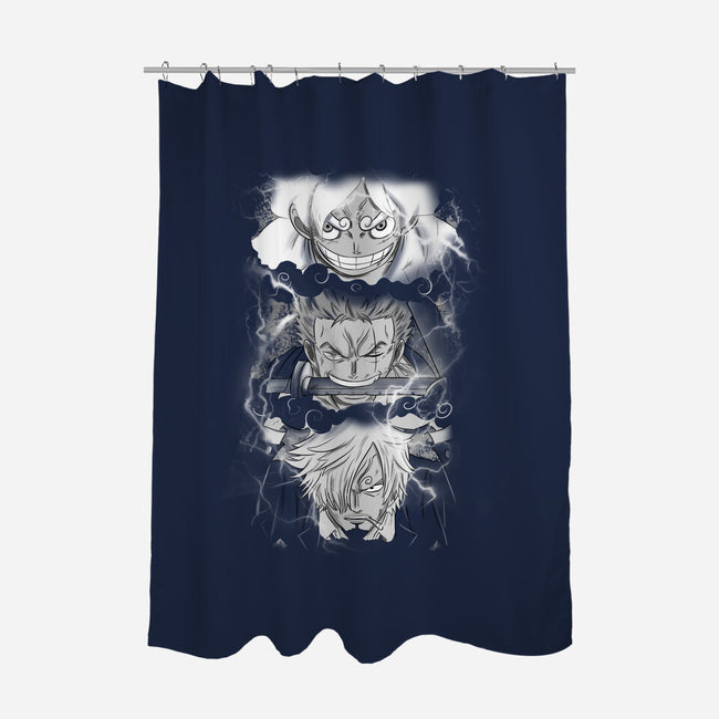 The Monster Trio-None-Polyester-Shower Curtain-fanfabio