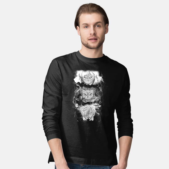 The Monster Trio-Mens-Long Sleeved-Tee-fanfabio