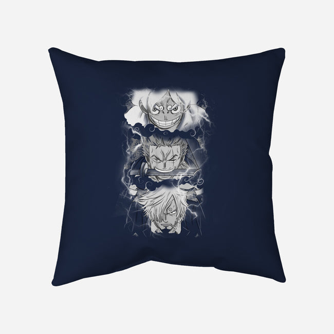 The Monster Trio-None-Non-Removable Cover w Insert-Throw Pillow-fanfabio