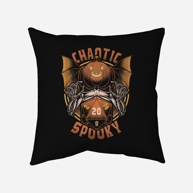 Chaotic Spooky Halloween RPG-None-Removable Cover-Throw Pillow-Studio Mootant