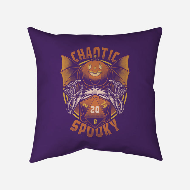 Chaotic Spooky Halloween RPG-None-Removable Cover-Throw Pillow-Studio Mootant