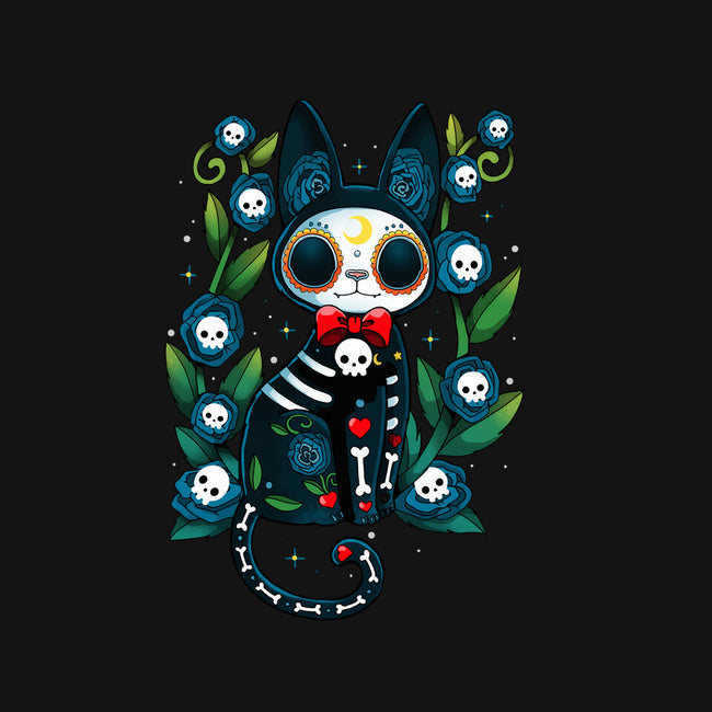Halloween Skeleton Cat-Baby-Basic-Onesie-Vallina84