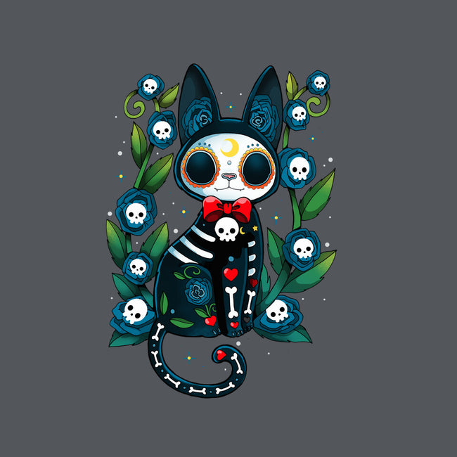 Halloween Skeleton Cat-None-Zippered-Laptop Sleeve-Vallina84