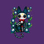 Halloween Skeleton Cat-Mens-Basic-Tee-Vallina84