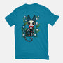 Halloween Skeleton Cat-Unisex-Basic-Tee-Vallina84