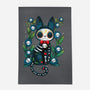 Halloween Skeleton Cat-None-Outdoor-Rug-Vallina84