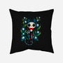 Halloween Skeleton Cat-None-Removable Cover w Insert-Throw Pillow-Vallina84