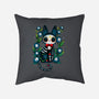 Halloween Skeleton Cat-None-Removable Cover w Insert-Throw Pillow-Vallina84