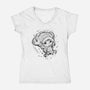 Nakama Sketch-Womens-V-Neck-Tee-nickzzarto