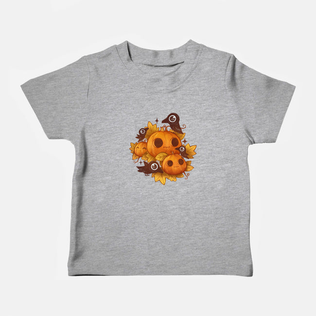 Pumpkins And Crows-Baby-Basic-Tee-ricolaa