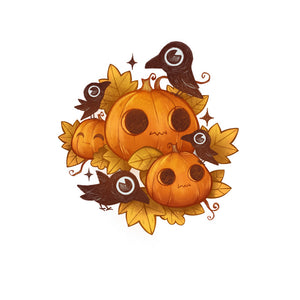 Pumpkins And Crows