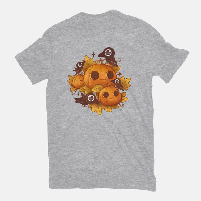 Pumpkins And Crows-Womens-Fitted-Tee-ricolaa