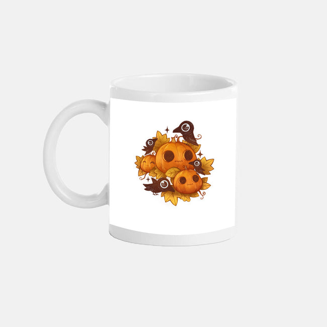 Pumpkins And Crows-None-Mug-Drinkware-ricolaa