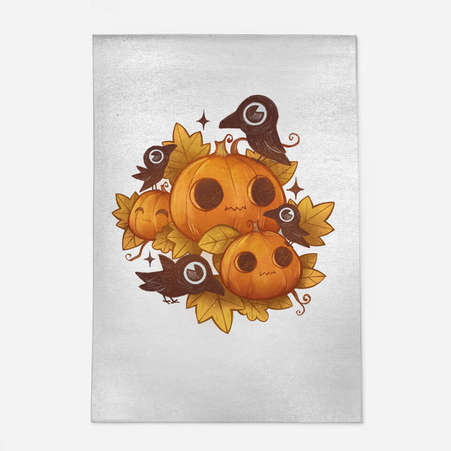 Pumpkins And Crows-None-Outdoor-Rug-ricolaa