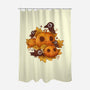 Pumpkins And Crows-None-Polyester-Shower Curtain-ricolaa