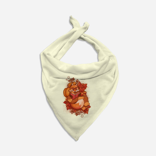 Autumn Reader-Dog-Bandana-Pet Collar-ricolaa