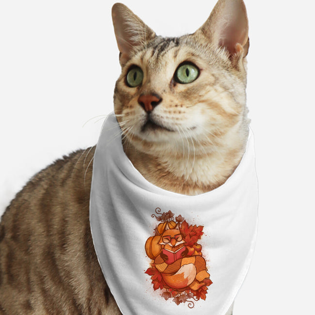 Autumn Reader-Cat-Bandana-Pet Collar-ricolaa