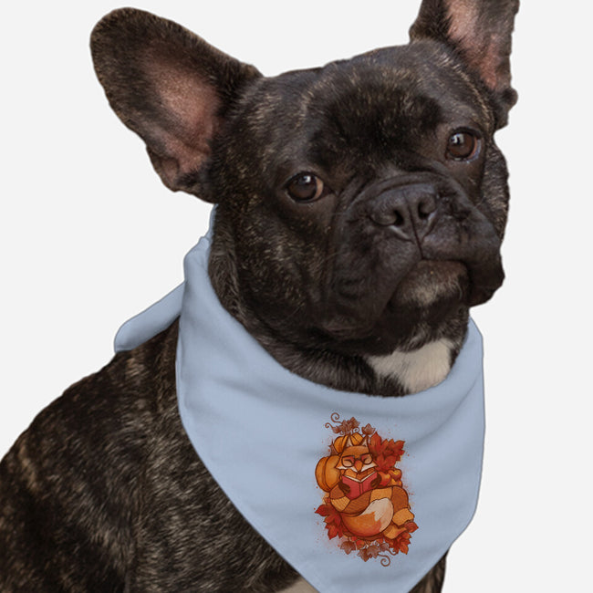 Autumn Reader-Dog-Bandana-Pet Collar-ricolaa