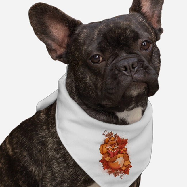 Autumn Reader-Dog-Bandana-Pet Collar-ricolaa