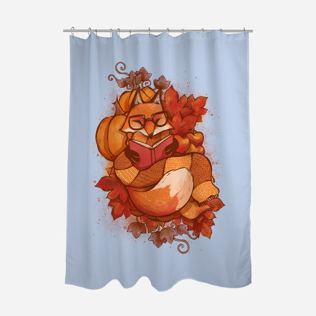 Autumn Reader-None-Polyester-Shower Curtain-ricolaa