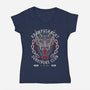 Krampusnacht Survivors Club-Womens-V-Neck-Tee-Nemons