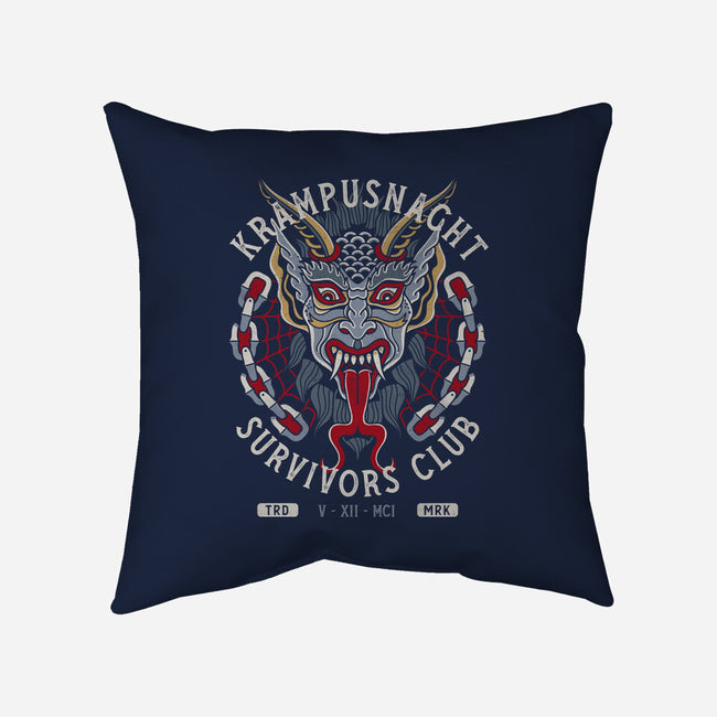 Krampusnacht Survivors Club-None-Non-Removable Cover w Insert-Throw Pillow-Nemons