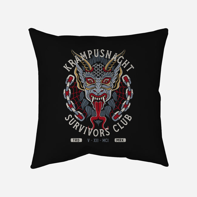 Krampusnacht Survivors Club-None-Removable Cover w Insert-Throw Pillow-Nemons