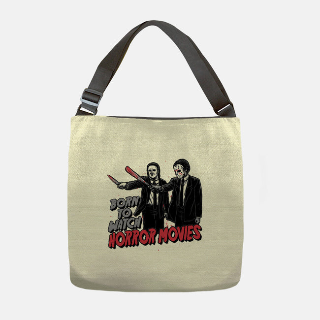 Horror Duo-None-Adjustable Tote-Bag-momma_gorilla